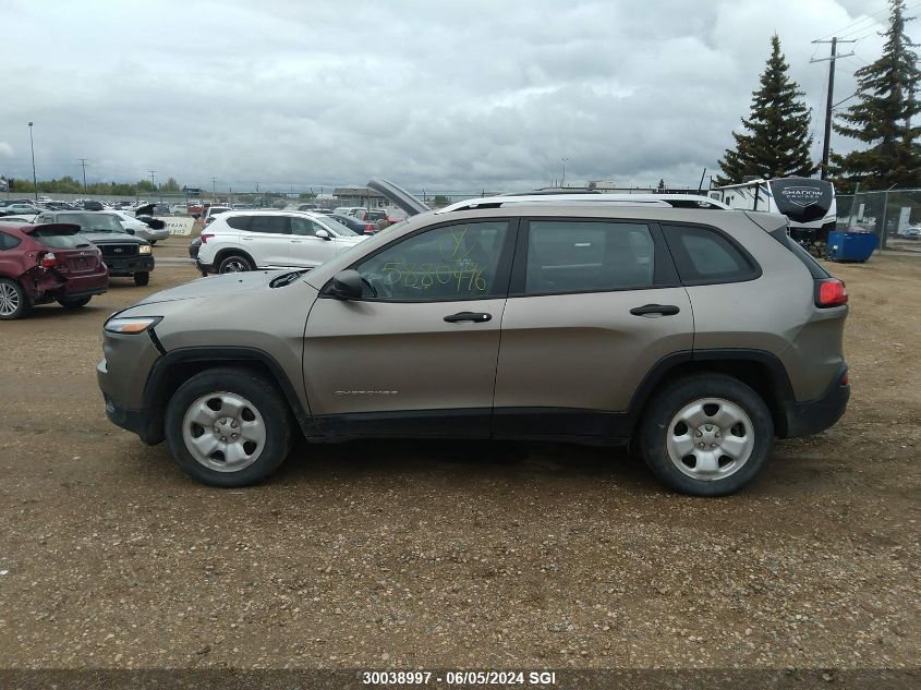 2016 Jeep Cherokee Sport VIN: 1C4PJMAB5GW345535 Lot: 30038997