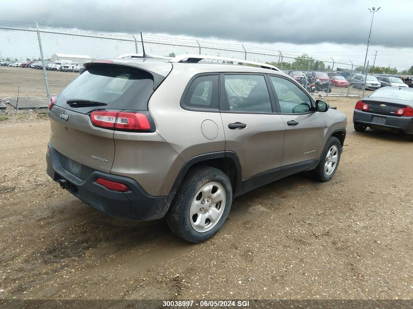 2016 Jeep Cherokee Sport VIN: 1C4PJMAB5GW345535 Lot: 30038997