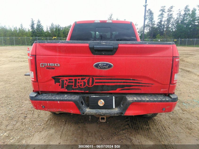 2016 Ford F150 Supercrew VIN: 1FTEW1EGXGFA78857 Lot: 30039015