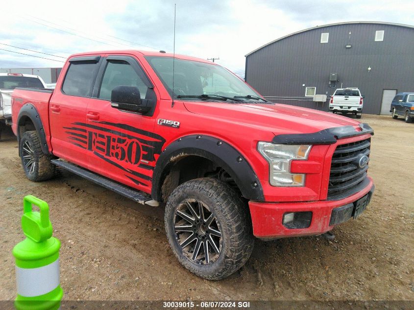 2016 Ford F150 Supercrew VIN: 1FTEW1EGXGFA78857 Lot: 30039015