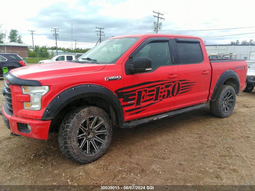 2016 Ford F150 Supercrew VIN: 1FTEW1EGXGFA78857 Lot: 30039015