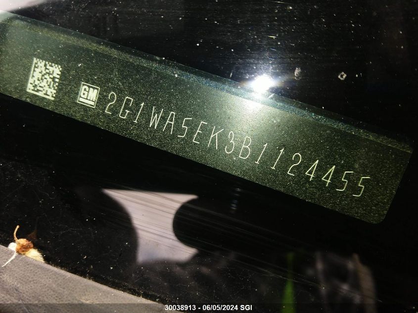 2011 Chevrolet Impala Ls VIN: 2G1WA5EK3B1124455 Lot: 30038913