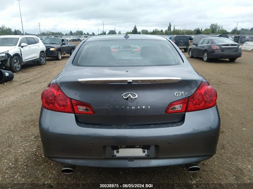 2011 Infiniti G25 VIN: JN1DV6AR1BM653504 Lot: 30038975