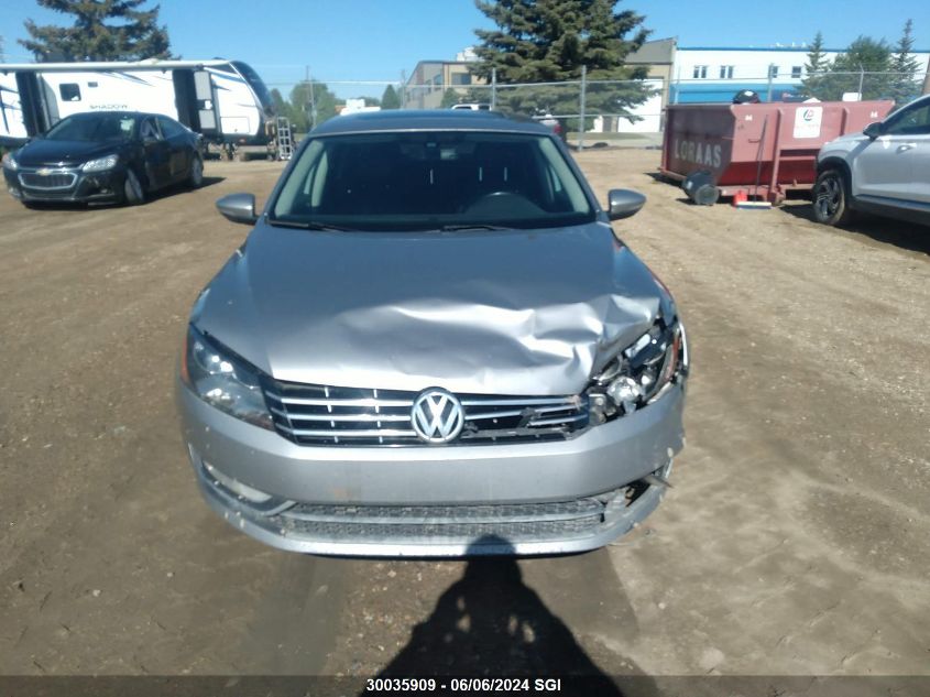 2012 Volkswagen Passat VIN: 1VWCN7A30CC003707 Lot: 30035909