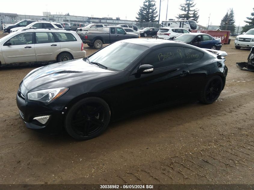 2016 Hyundai Genesis Coupe 3.8 R-Spec/3.8 Ultimate VIN: KMHHU6KJ2GU136631 Lot: 30038982