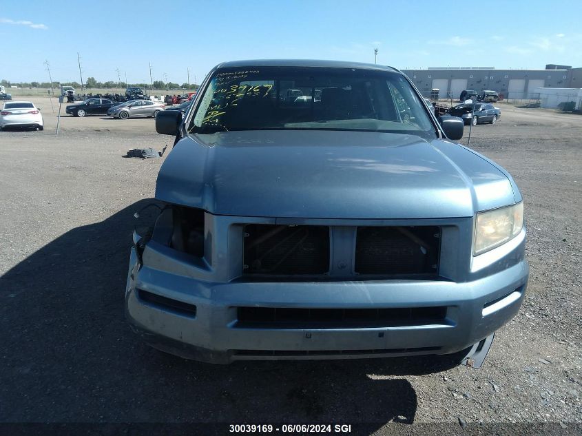 2006 Honda Ridgeline Rt VIN: 2HJYK16276H567351 Lot: 30039169