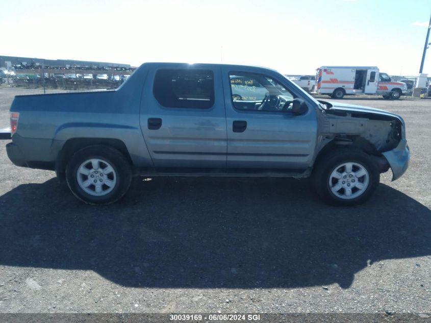 2006 Honda Ridgeline Rt VIN: 2HJYK16276H567351 Lot: 30039169