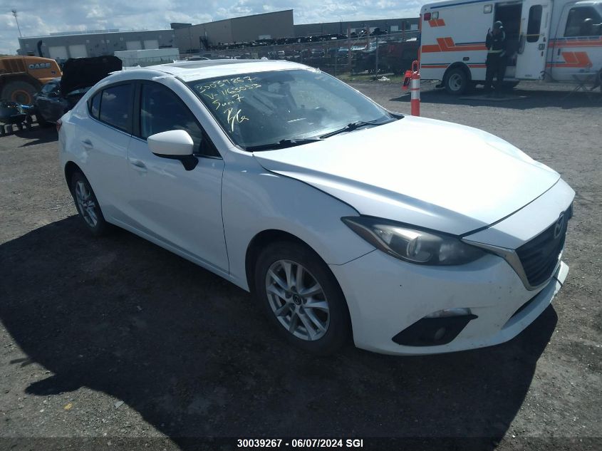 2014 Mazda 3 Touring VIN: JM1BM1V78E1163053 Lot: 30039267