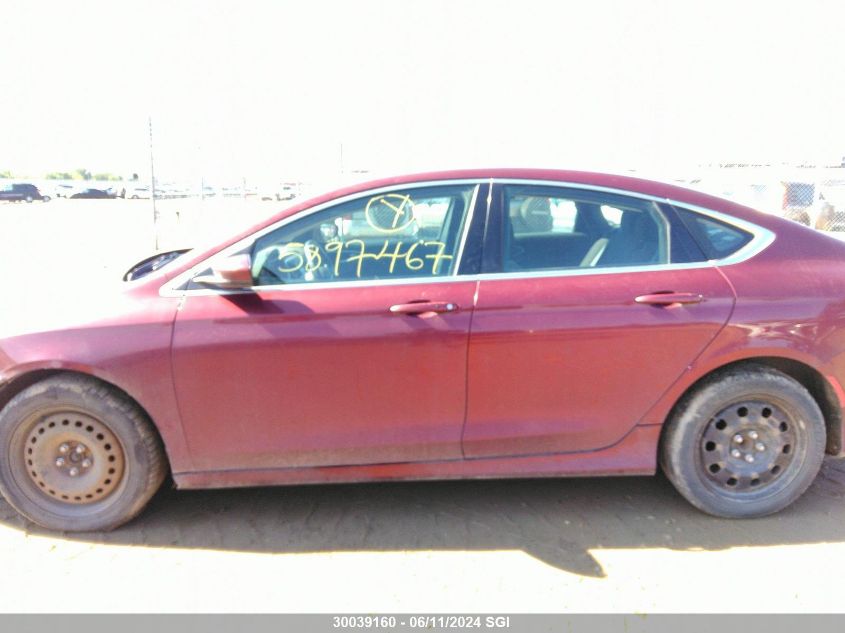 2015 Chrysler 200 Lx VIN: 1C3CCCFB8FN645459 Lot: 30039160