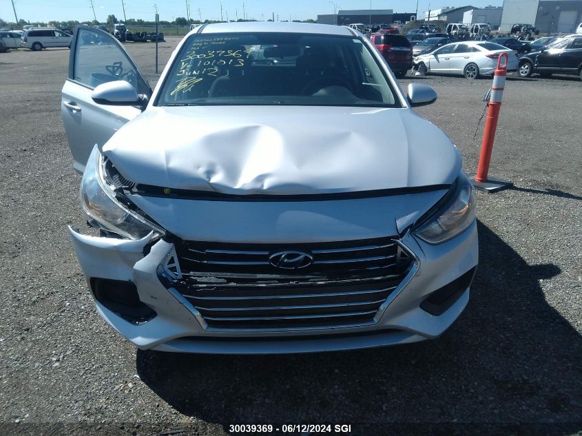 2020 Hyundai Accent Se/Sel VIN: 3KPC25A64LE101013 Lot: 30039369