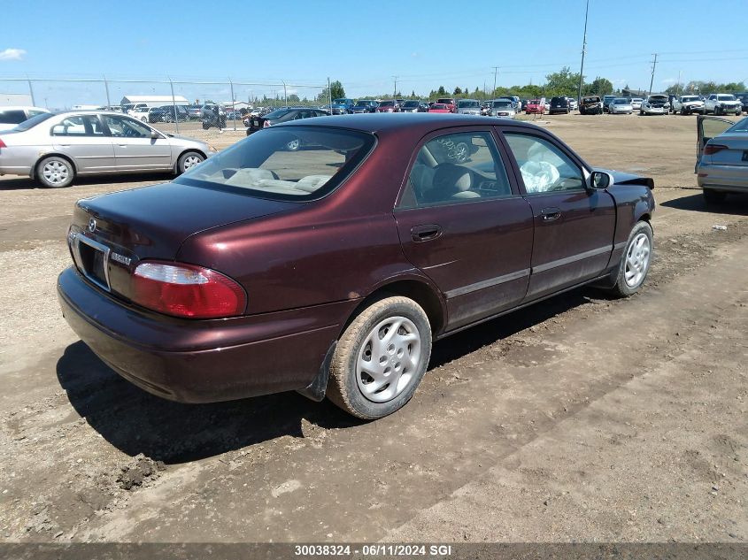 2000 Mazda 626 Es/Lx VIN: 1YVGF22C1Y5108989 Lot: 30038324