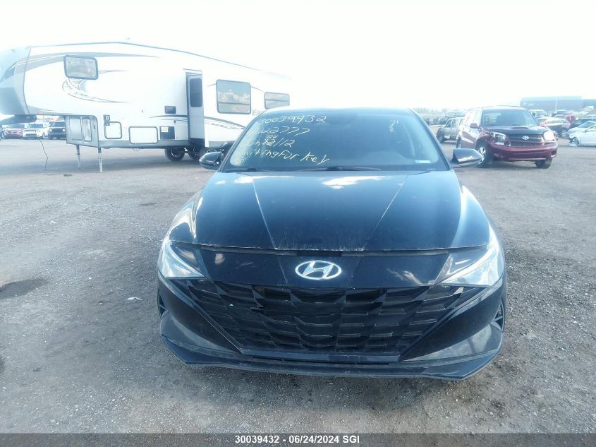 2022 Hyundai Elantra Blue VIN: KMHLM4AJ1NU022777 Lot: 30039432