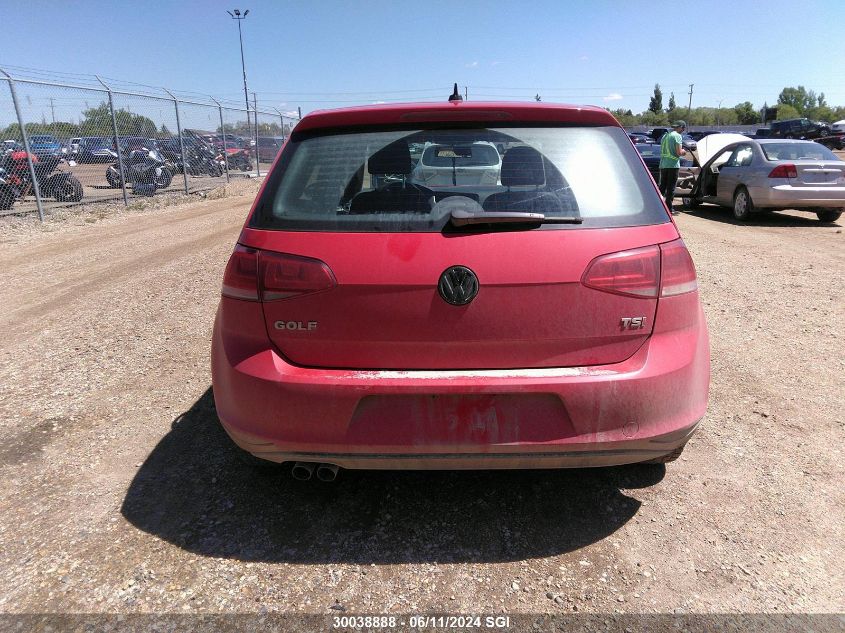 2017 Volkswagen Golf S/Wolfsburg/Se/Sel VIN: 3VW217AUXHM063886 Lot: 30038888