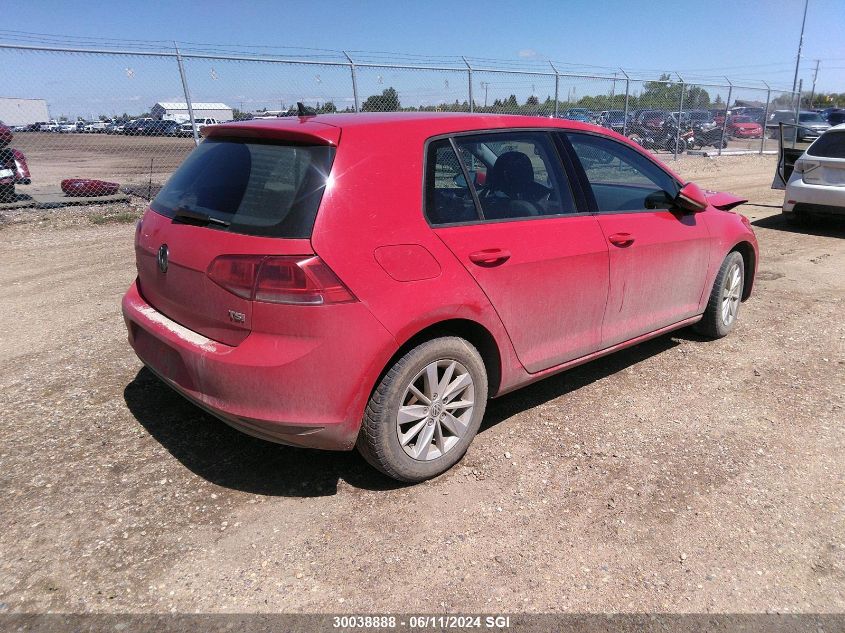 2017 Volkswagen Golf S/Wolfsburg/Se/Sel VIN: 3VW217AUXHM063886 Lot: 30038888