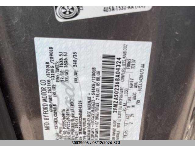 2006 Ford Freestar S VIN: 2FMZA50236BA04324 Lot: 30039508