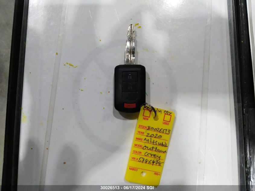 2020 Mitsubishi Outlander Es VIN: JA4AZ2A37LZ605402 Lot: 30026513