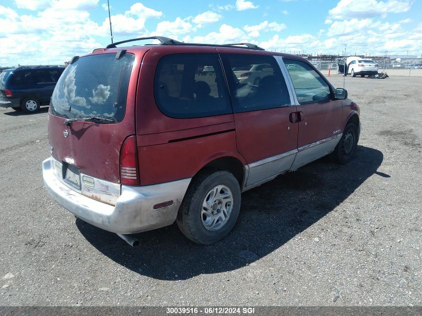 1997 Nissan Quest Xe/Gxe VIN: 4N2DN1116VD840572 Lot: 30039516