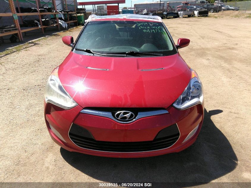 2012 Hyundai Veloster VIN: KMHTC6AD2CU038119 Lot: 30039535