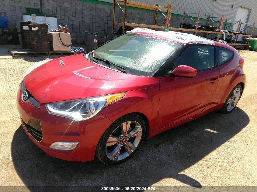 2012 Hyundai Veloster VIN: KMHTC6AD2CU038119 Lot: 30039535