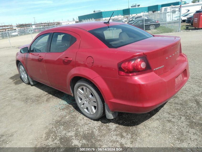 2012 Dodge Avenger Se VIN: 1C3CDZAB5CN213639 Lot: 30039576