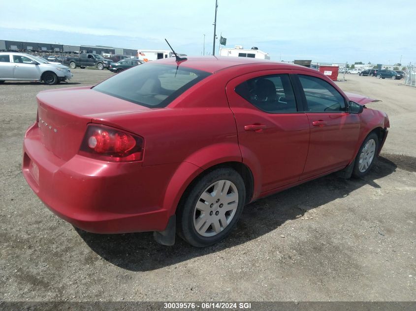 2012 Dodge Avenger Se VIN: 1C3CDZAB5CN213639 Lot: 30039576