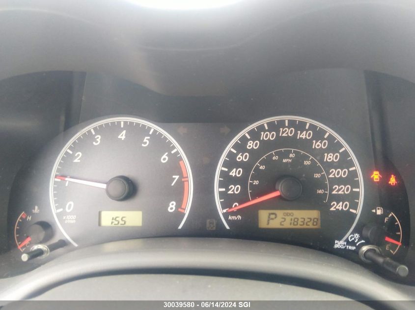 2009 Toyota Corolla S/Le/Xle VIN: 2T1BU40E59C056826 Lot: 30039580