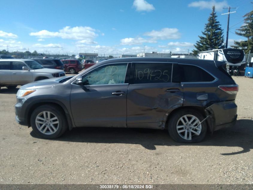 2015 Toyota Highlander Le/Le Plus VIN: 5TDBKRFH2FS109425 Lot: 30038179