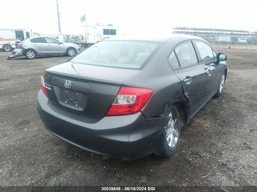 2012 Honda Civic Lx VIN: 2HGFB2F47CH045531 Lot: 30039648