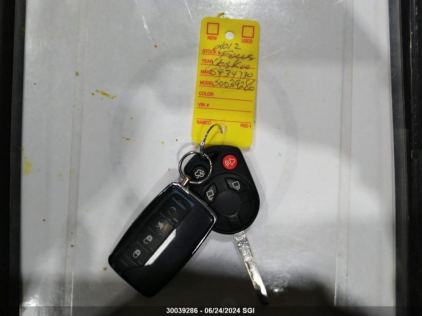 2012 Ford Focus Se VIN: 1FAHP3F2XCL418549 Lot: 30039286