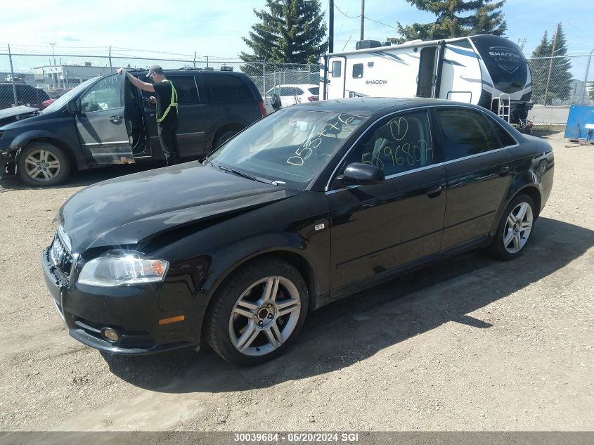 2008 Audi A4 2.0T VIN: WAUAF78E78A053776 Lot: 30039684