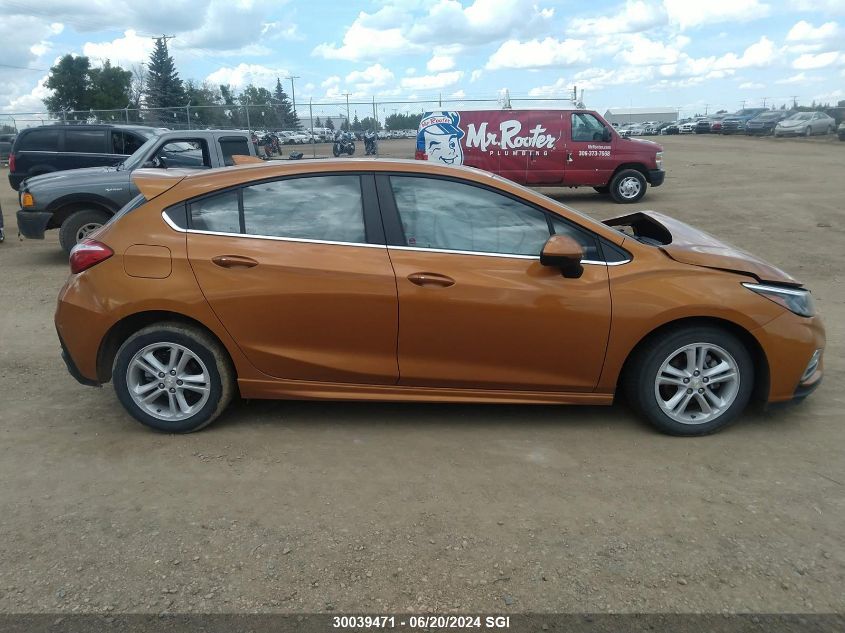 2017 Chevrolet Cruze Lt VIN: 3G1BE6SM7HS550743 Lot: 30039471