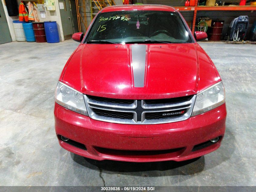 2012 Dodge Avenger Sxt VIN: 1C3CDZCB2CN251388 Lot: 30039836