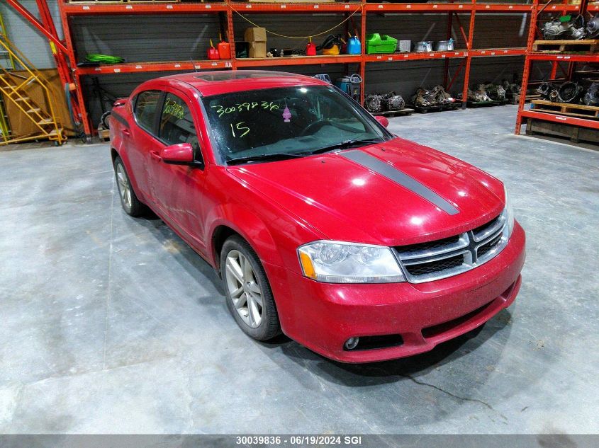 2012 Dodge Avenger Sxt VIN: 1C3CDZCB2CN251388 Lot: 30039836