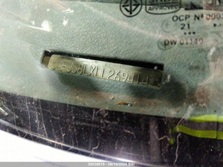 1990 Jeep Cherokee Laredo VIN: 1J4FJ58LXLL269414 Lot: 30038819