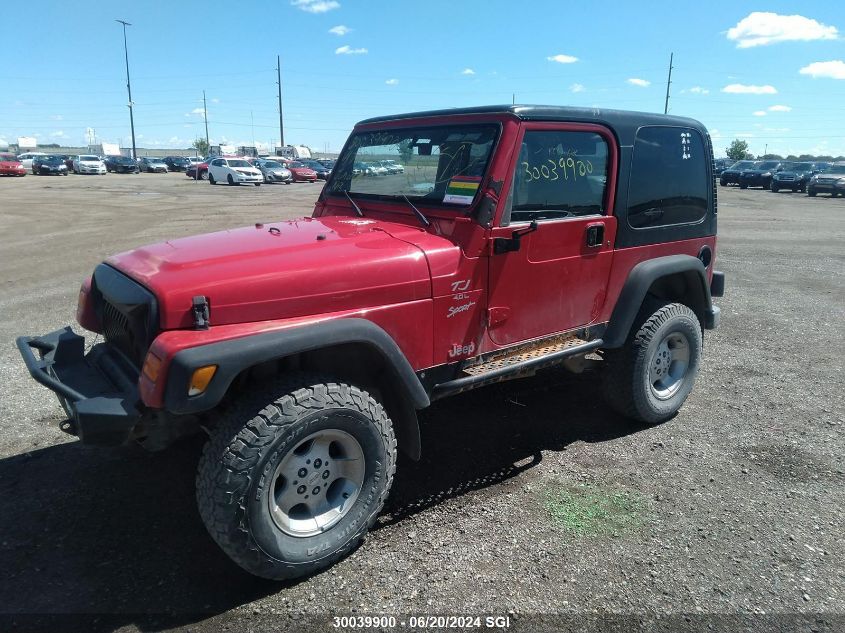 2000 Jeep Wrangler / Tj Sport VIN: 1J4FA49S5YP779220 Lot: 30039900