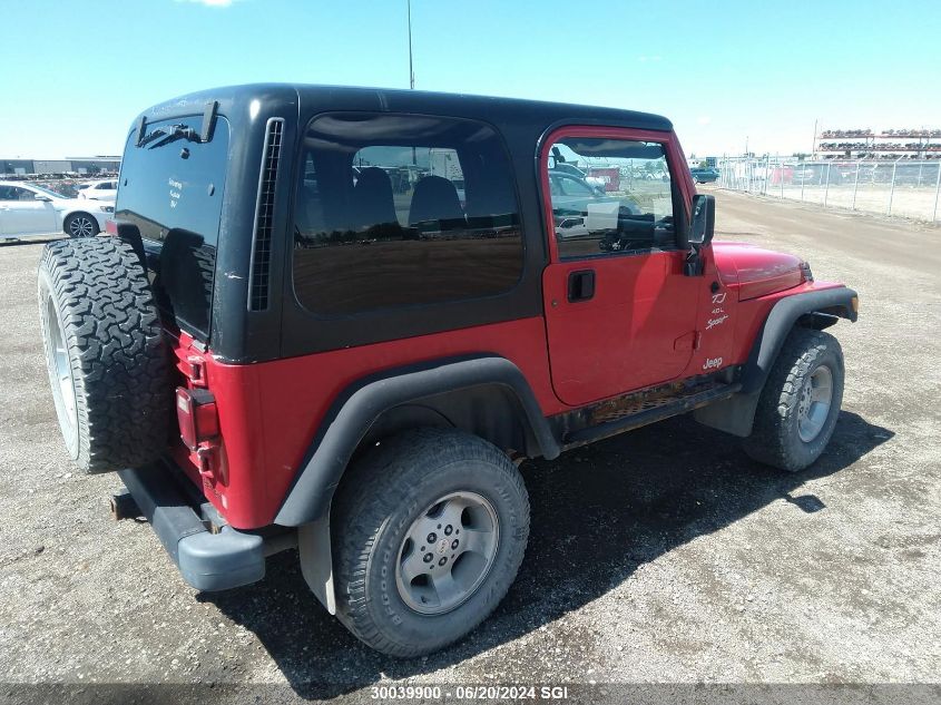 2000 Jeep Wrangler / Tj Sport VIN: 1J4FA49S5YP779220 Lot: 30039900