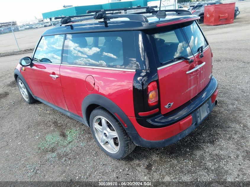 2010 Mini Cooper Clubman VIN: WMWML3C55ATX39069 Lot: 30039970