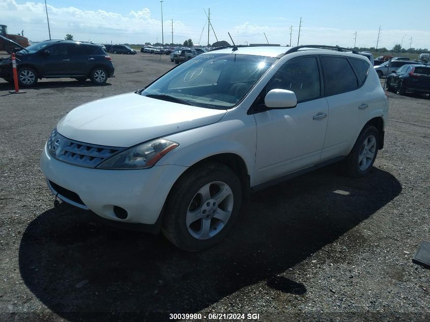 2007 Nissan Murano Sl/Se/S VIN: JN8AZ08W77W615742 Lot: 30039980