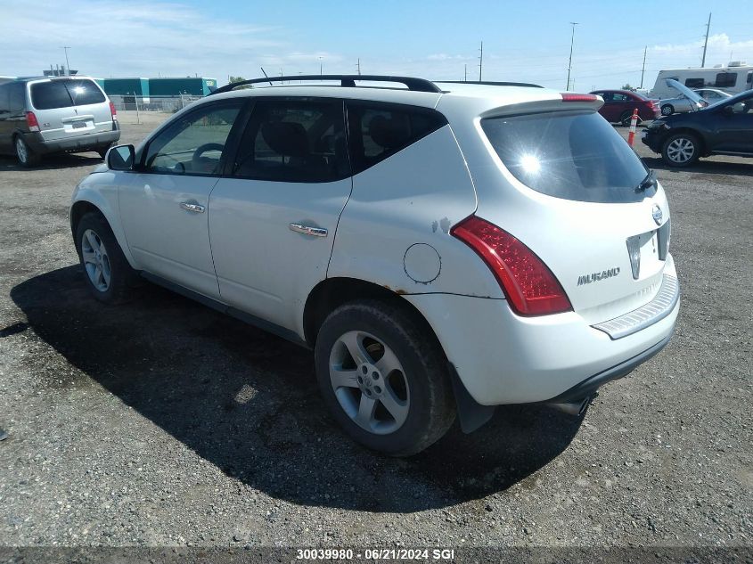 2007 Nissan Murano Sl/Se/S VIN: JN8AZ08W77W615742 Lot: 30039980