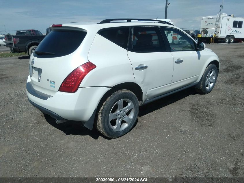 2007 Nissan Murano Sl/Se/S VIN: JN8AZ08W77W615742 Lot: 30039980