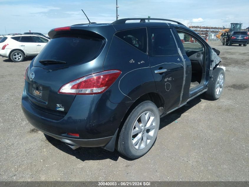 2012 Nissan Murano S/Sl/Le VIN: JN8AZ1MW8CW229370 Lot: 30040003