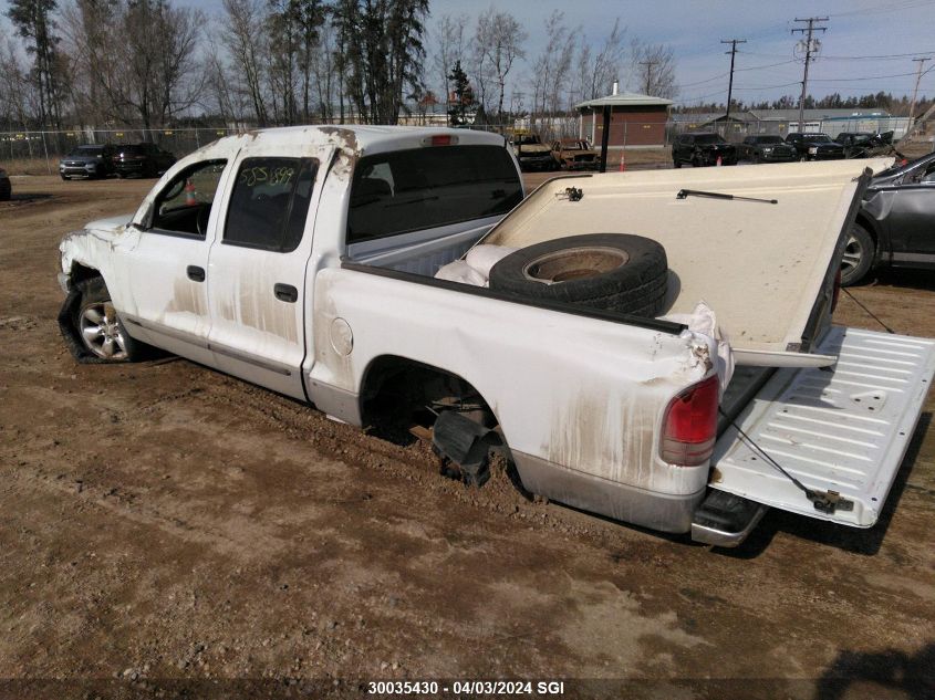 2003 Dodge Dakota Quad Slt VIN: 1D7HL48N03S189684 Lot: 30035430