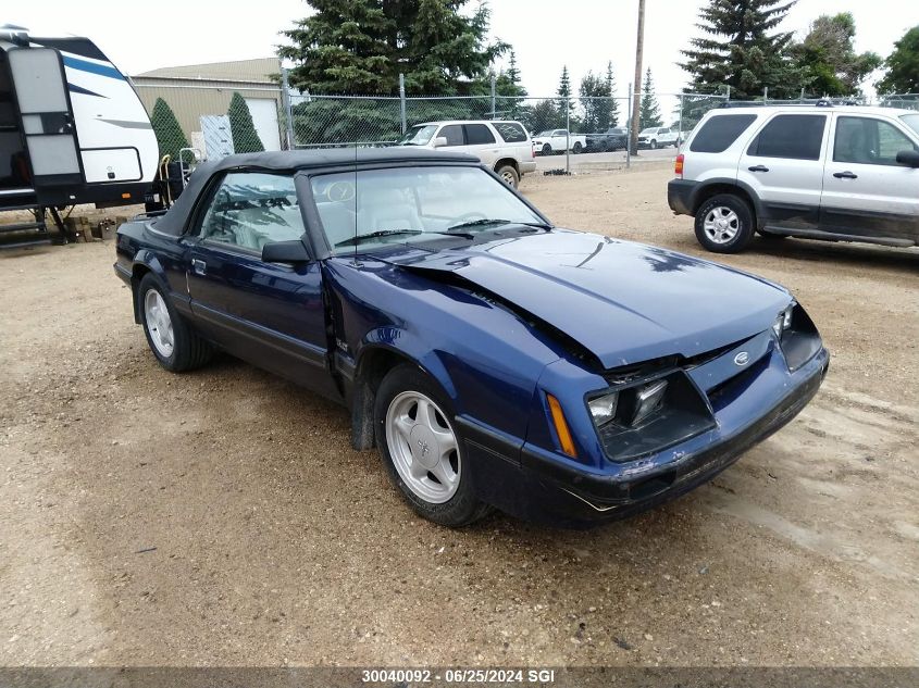 1986 Ford Mustang Lx/Gt VIN: 1FABP27M2GF247753 Lot: 30040092