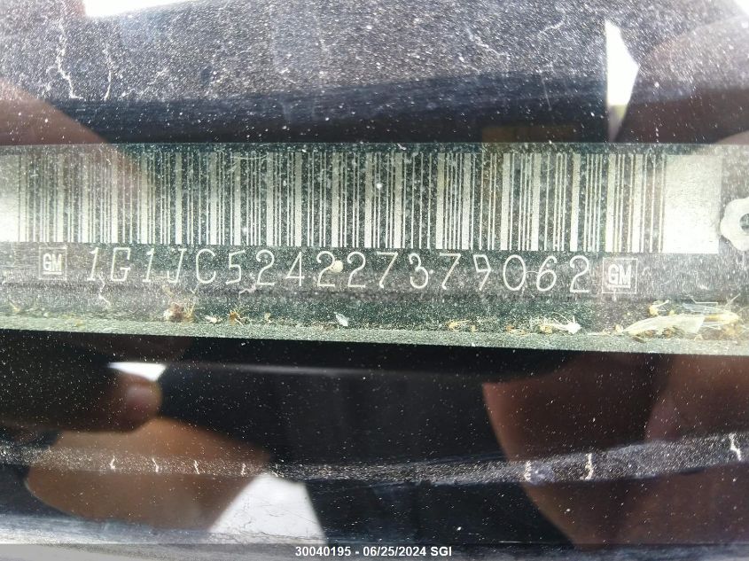 2002 Chevrolet Cavalier Cng VIN: 1G1JC524227379062 Lot: 30040195