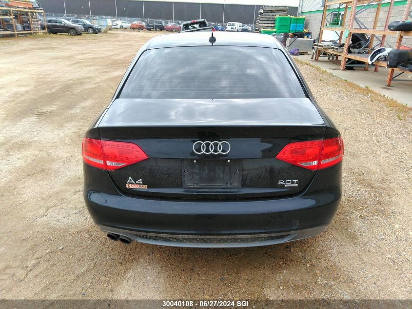 2010 Audi A4 Premium Plus VIN: WAUHFCFLXAN057604 Lot: 30040108