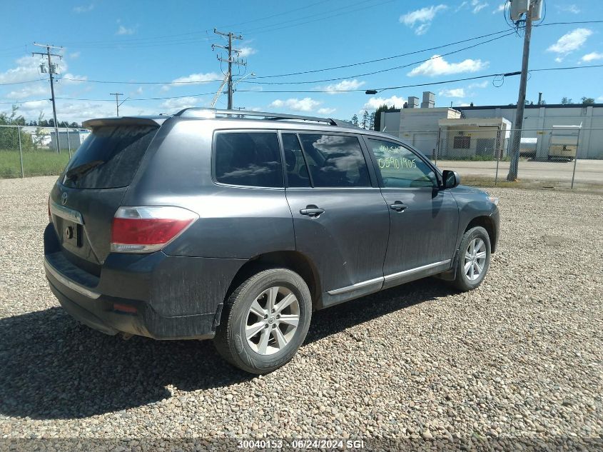 2012 Toyota Highlander Se VIN: 5TDBK3EH4CS113907 Lot: 30040153