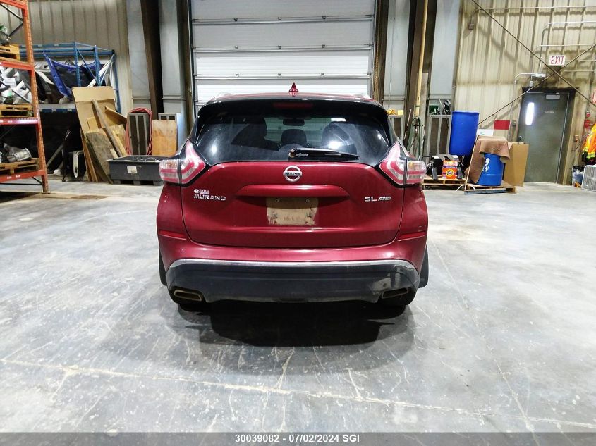 2017 Nissan Murano S/Sl/Sv/Platinum VIN: 5N1AZ2MHXHN158846 Lot: 30039082