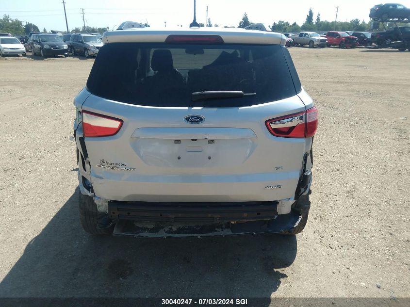 2019 Ford Ecosport Se VIN: MAJ6S3GL0KC303373 Lot: 30040247