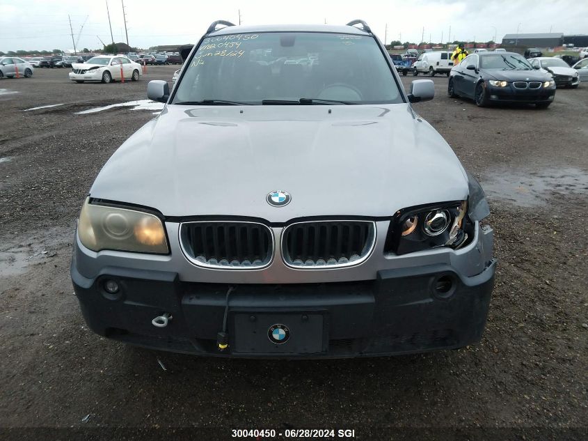 2004 BMW X3 2.5I VIN: WBXPA73474WB20454 Lot: 30040450