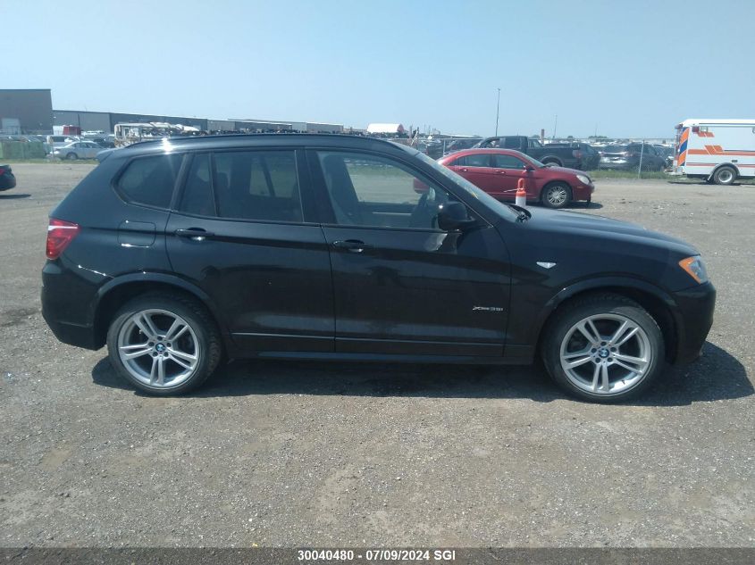 2014 BMW X3 xDrive35I VIN: 5UXWX7C52E0E75468 Lot: 30040480